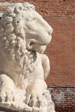 Venedik, İtalya ve Avrupa 'nın sembolü San Marco Aslanı' nın heykeli.