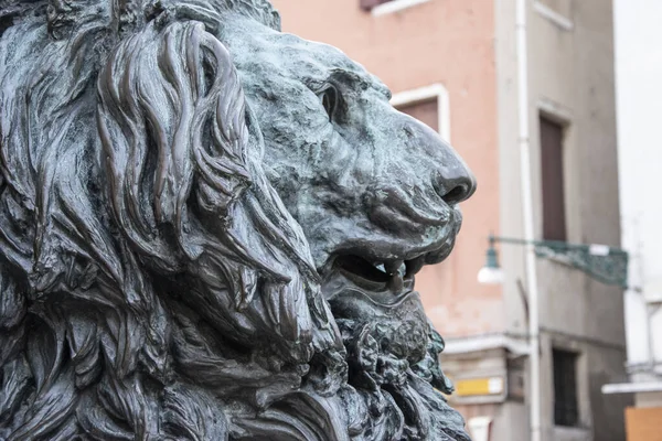 Statue of the Lion of San Marco, symbol of the City of Venice, Italy, Europe