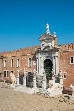 The Venice Arsenal, ancient shipyard, in the city of Venice, Italy, Europe clipart