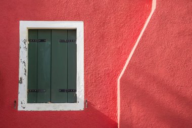Burano adası, rengarenk evler, Venedik lagünü, İtalya, Avrupa