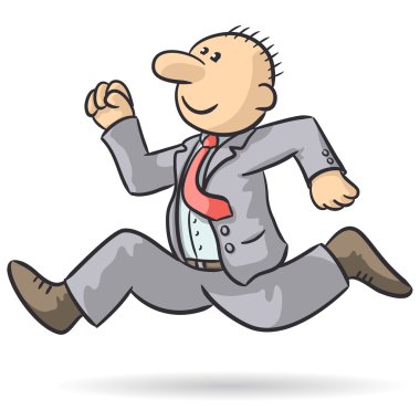 Person running clipart