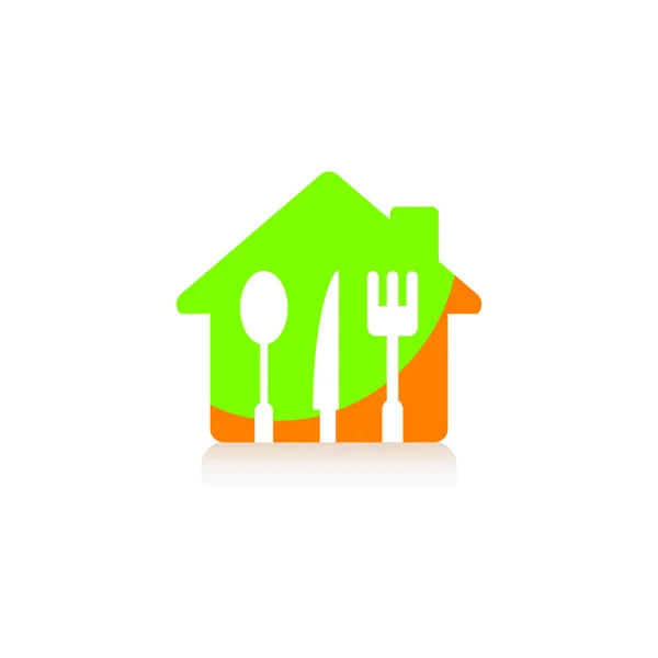 Logo menu restaurace kuchyně businessai — Stockový vektor