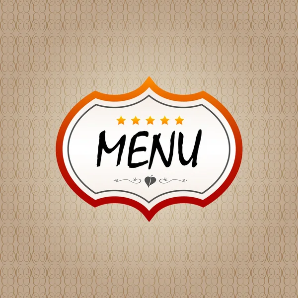 Restaurant menu sticker vector — Stock Vector