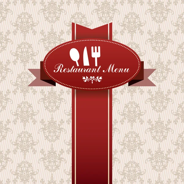 Restaurante menu design gráfico — Vetor de Stock