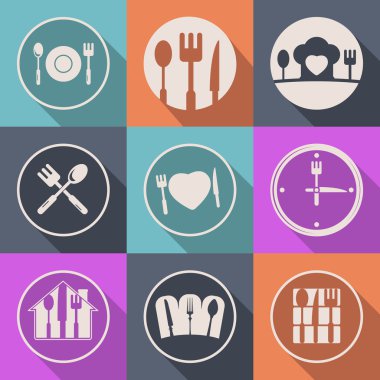 Vector kitchen icon food clipart