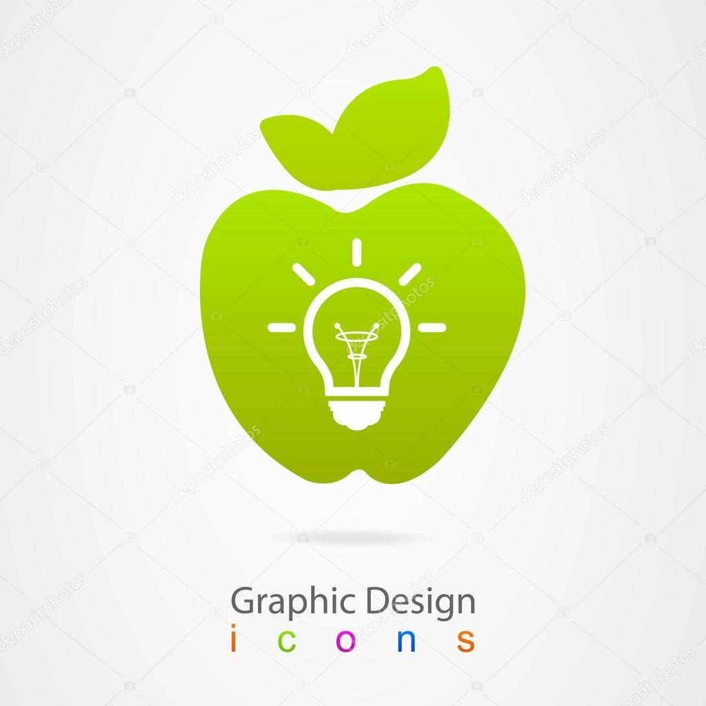 Apple idea icon logo