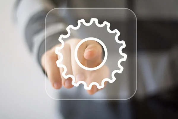 Button engineering business web icon — Stock Photo, Image