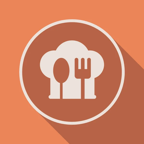 Menú icono servicio restaurante — Vector de stock
