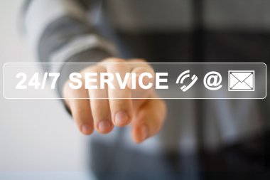 İş düğmesi 24 saat servis