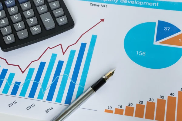 Business diagram nytt diagram in statistik — Stockfoto