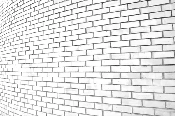 White grunge curve brick wall background — Stock Photo, Image