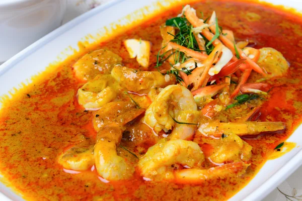 Panang Curry mit Garnelen — Stockfoto