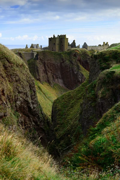 Kasteel Dunnottar in aberdeen, Schotland — Stockfoto