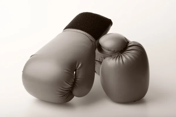 Para skórzane Rękawice bokserskie — Zdjęcie stockowe