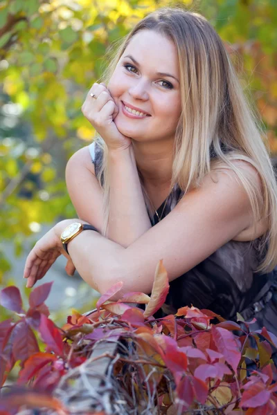 Mujer sonriente — Foto de Stock