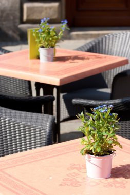 Restoran tablolar. Sokak Cafe.