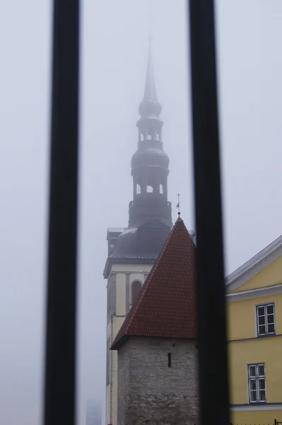 Tallinn in the fog — Stock Photo, Image