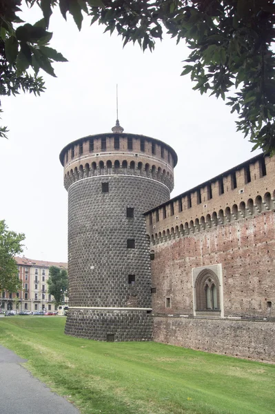 Sforza kastély — Stock Fotó