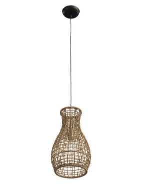 Beyaz arka planda doğal bitkisel gölgesi olan modern kolye lambası. Yüzyılın ortalarında, çatı katı, Chalet, İskandinav iç mimarisi. 3d hazırlayıcı