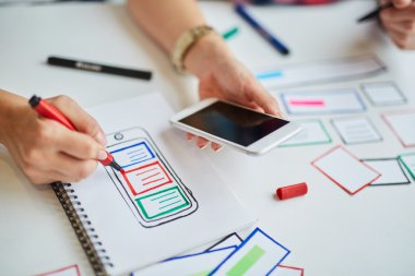 Tasarımcı prototipleme yanıt veren Web sitesi 