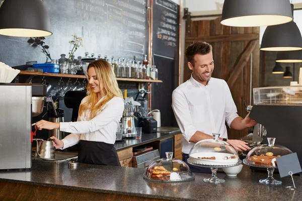 Ssmall business owners working — Stock Photo, Image