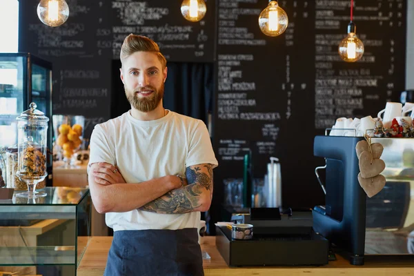 Business owner standing — Stock Photo, Image