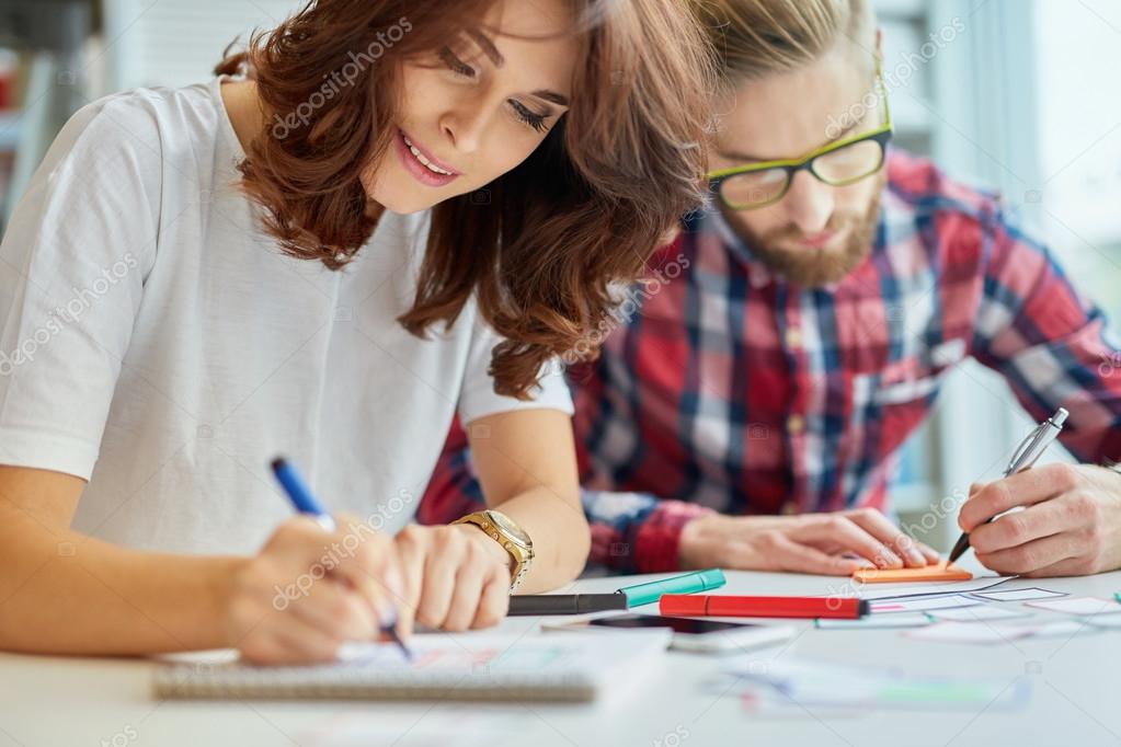 Designers working on new project — Stock Photo © baranq 115186956