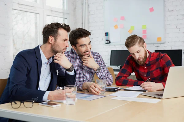 Business people during meeting — Stock Photo, Image