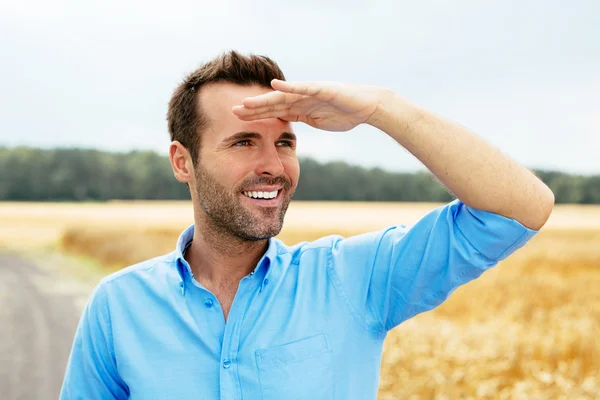 Young man looking ahead — Stock Photo, Image