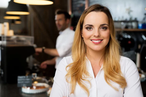 Successful restaurant manager — Stock Photo, Image