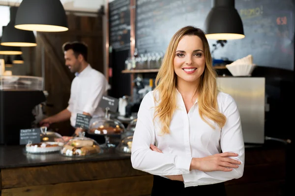 Successful restaurant manager — Stock Photo, Image