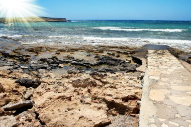 denizden kıyıya manzara