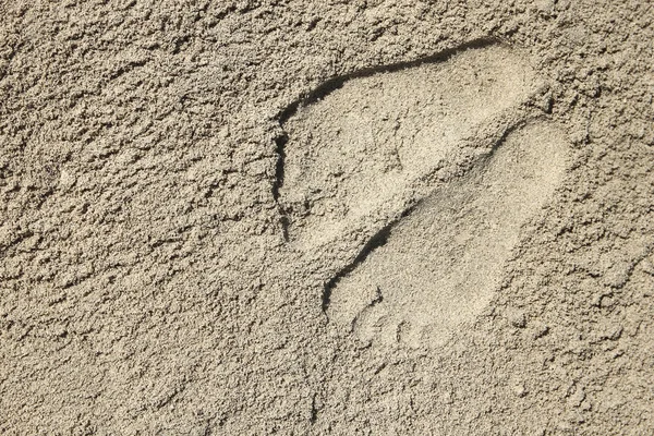 모래 해변의 발자국 — 스톡 사진