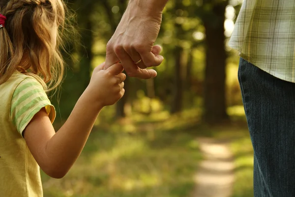 Parent and child hands — Stock Photo, Image