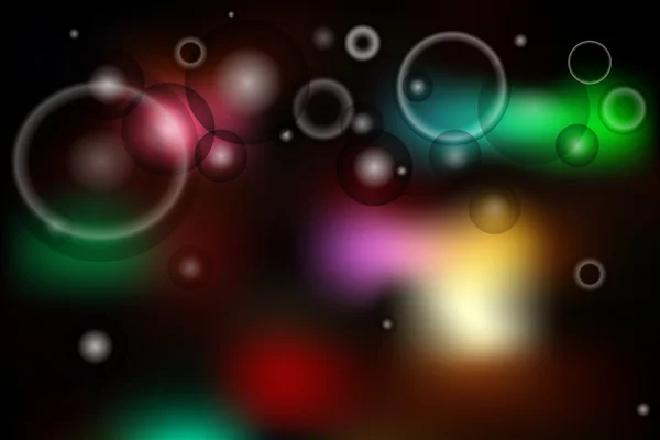 Cercles colorés fond lumineux — Image vectorielle