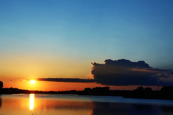 Natur Sonnenuntergang Silhouette — Stockfoto