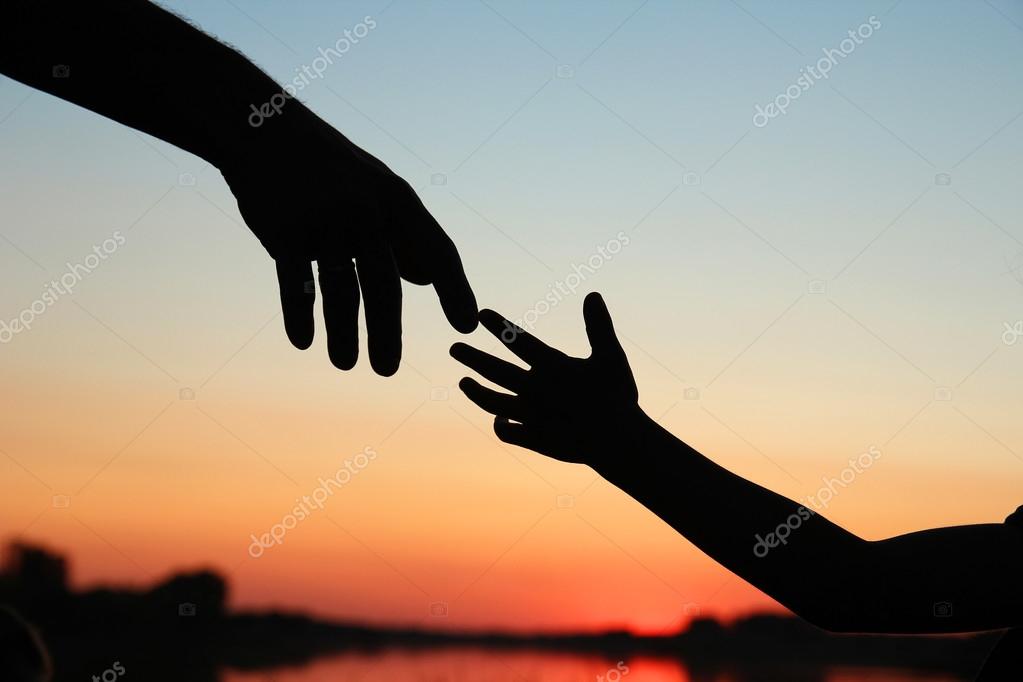 Silhouette Parent And Child Hands Stock Photo By C Kostia777 Silhouette Parent And Child Hands Stock Photo By C Kostia777
