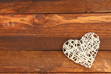 Sevgililer Günü'nde beyaz kalp