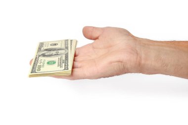 İş Parası beyaz bir arkaplanda.