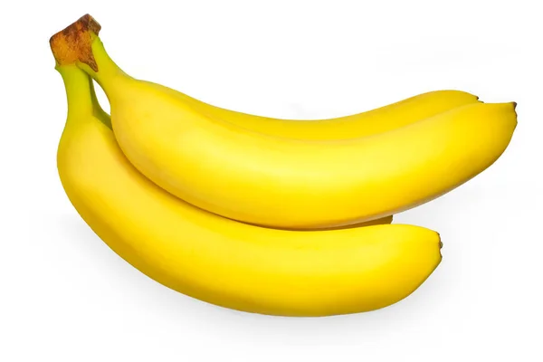 Belle Gustose Banane Sfondo Bianco — Foto Stock