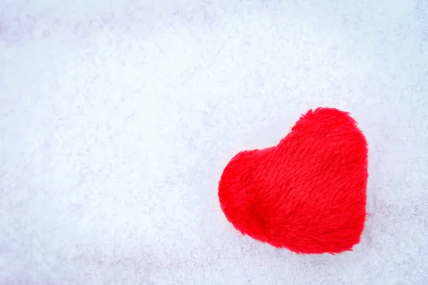 Alla Hjärtans Dag Kär Vinter Och Snö — Stockfoto