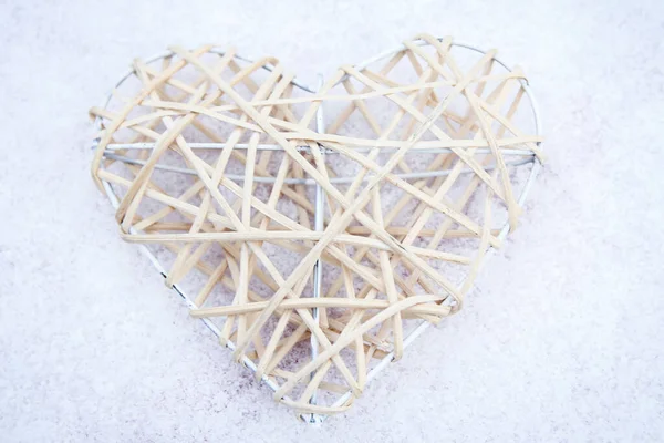 Día San Valentín Amor Invierno Nieve — Foto de Stock