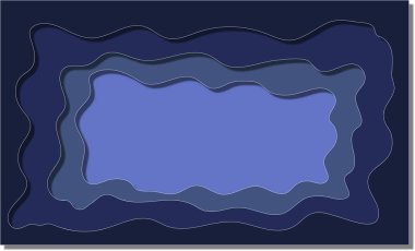 Kağıt, ortası boş açık renkli tasarım için arkaplanı keser