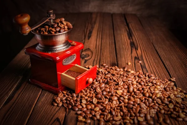 Coffee Grinder Coffee Background — Stock Photo, Image