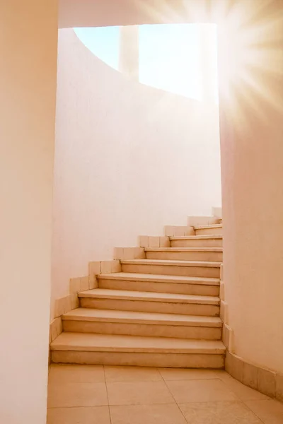 Stilvoll Schöne Runde Treppe Hintergrund — Stockfoto