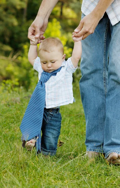 Menino com pai — Fotografia de Stock