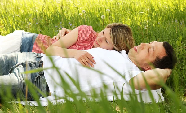 Young couple in love Stock Image