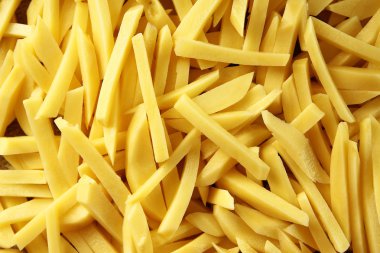 Ham dilimlenmiş patates