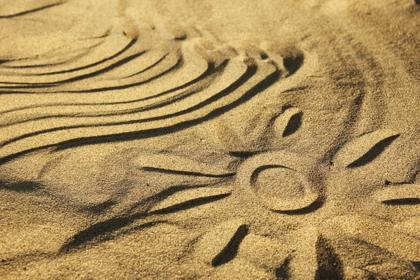 Ondas de areia e sol — Fotografia de Stock