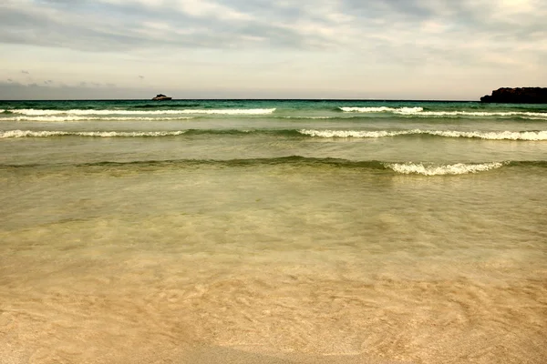 带水的海滩景观 — 图库照片